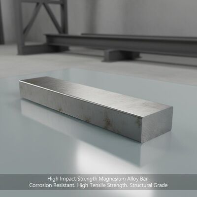 Barra de aleación de magnesio de alta resistencia al impacto que ofrece buena resistencia a la corrosión y alta resistencia a la tracción, ideal para estructuras
