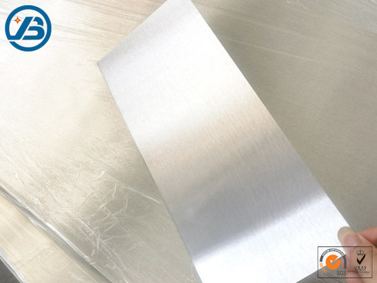 Placa de magnesio de aleación ligera en plata 1,5 mm espesor 1000 mm x 1000 mm